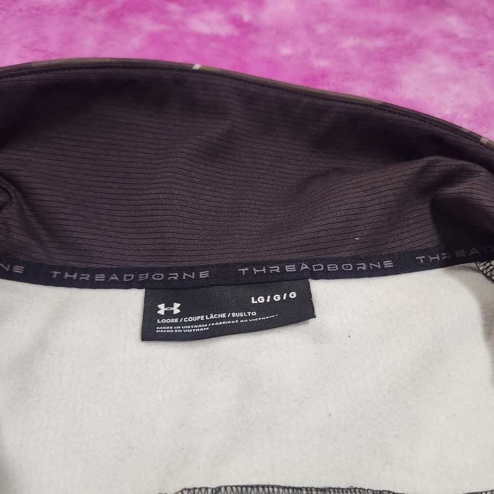 Under Armour Threadborne Camo Pullover Jacket Men… - image 9